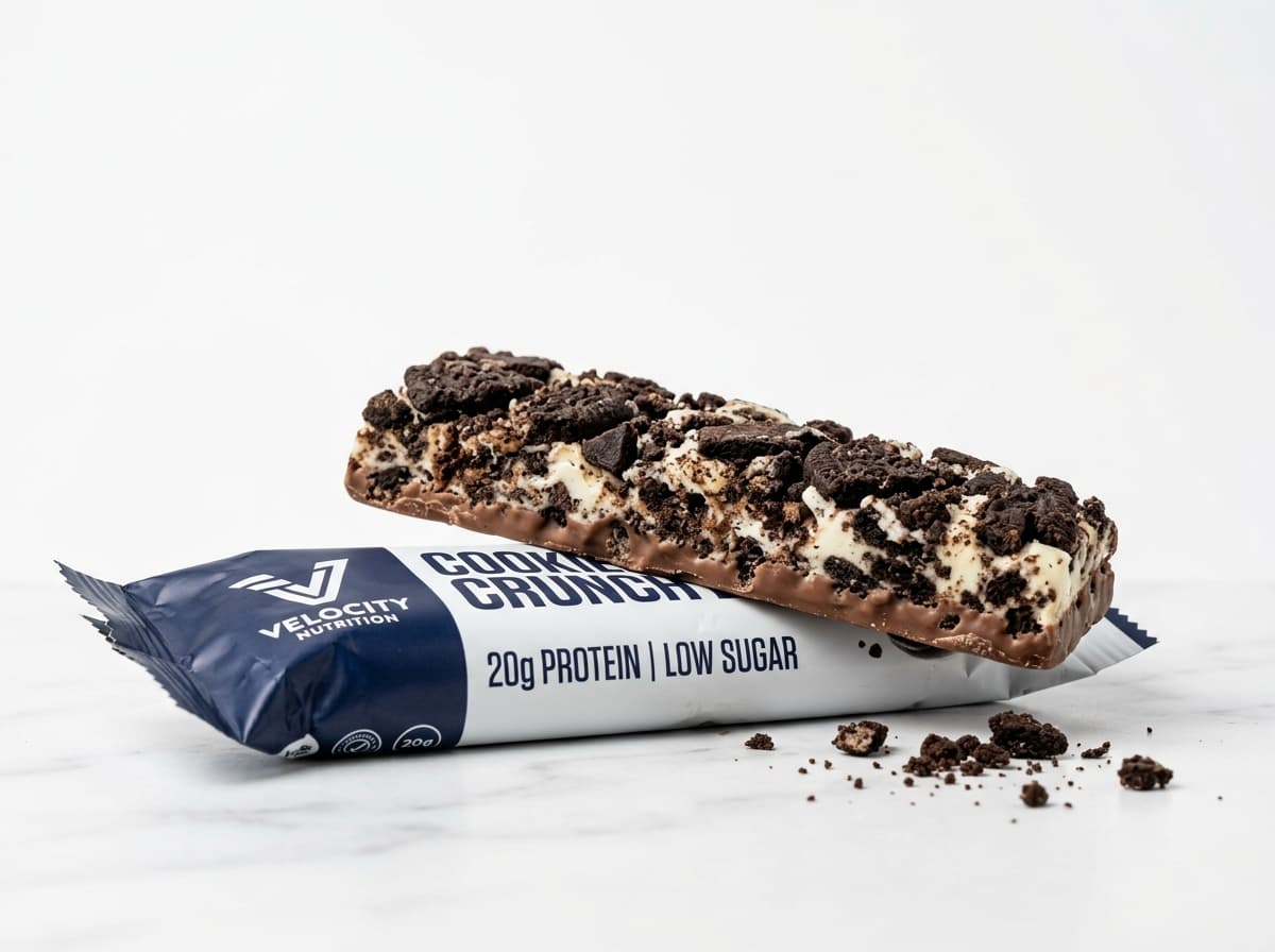 Barra de proteína, cookies & cream