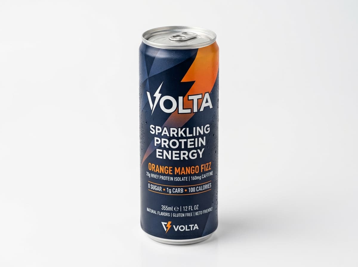 Bebida de proteína con gas